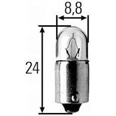 Küblbeck - Fahrzeuglampe Fahrzeuglampe 24V2W BA9s − 1 Stück by Küblbeck
