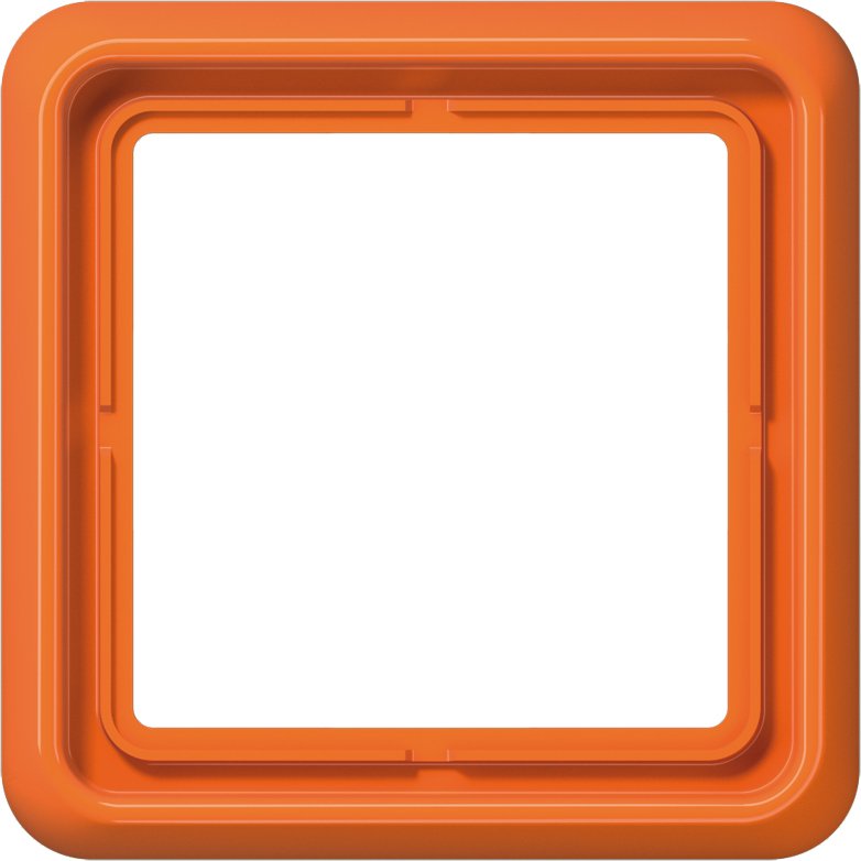 Jung - Abdeckrahmen Rahmen 1-fach orange CD 581 WU O waage/senkrecht