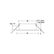 Brumberg Leuchten - Downlight/Strahler/Flutlicht Einbaudownlight 27064170 ohne Fassung