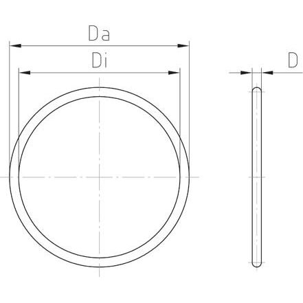 Jacob - Gummi O-Ring Dichtung O-Ring 50.325 G/2 − 50 Stück