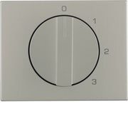 Berker - Abdeckung/Bedienelement für Installationsschalterprogramme Zentralstück mit Drehknopf 1087710400 3S K.5 Edelst