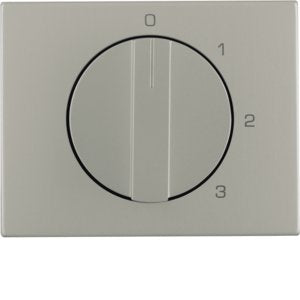 Berker - Abdeckung/Bedienelement für Installationsschalterprogramme Zentralstück mit Drehknopf 1087710400 3S K.5 Edelst