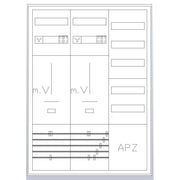 ABN - Zähler-Komplettschrank Zählerschrank S37ZA220 3Pkt 2Z 1V 1APZ