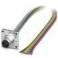 Phoenix Contact - Rundsteckverbinder, feldkonfektionierbar (Industriesteckverbinder) Einbausteckverbinder SACC-SQ-M12M#1441707 − 1 Stück