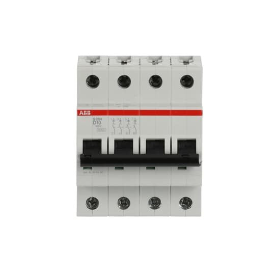 ABB Stotz S&J - Leitungsschutzschalter Sicherungsautomat S204-D10 6 kA, 10 A, 4P