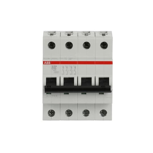 ABB Stotz S&J - Leitungsschutzschalter Sicherungsautomat S204-D10 6 kA, 10 A, 4P