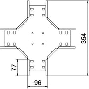 OBO Bettermann - Kreuzstück für Kabelrinne Kreuzung für Kabelrinne RK 810 FT 85x100