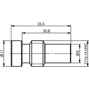 Telegärtner - Zubehör/Ersatzteile für Fernmeldetechnik UHF-Reduzierschraube 100000403 UG175/U(AG) RG58C/U − 5 Stück