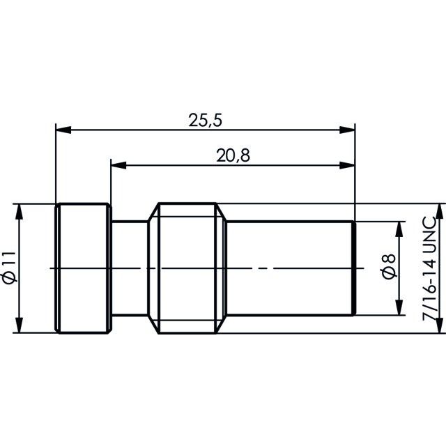 Telegärtner - Zubehör/Ersatzteile für Fernmeldetechnik UHF-Reduzierschraube 100000403 UG175/U(AG) RG58C/U − 5 Stück
