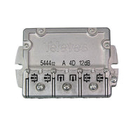 Televes - Abzweiger und Verteiler Easy-F-Abzweiger 4f. EFA 412 12dB, 5-2400Mhz