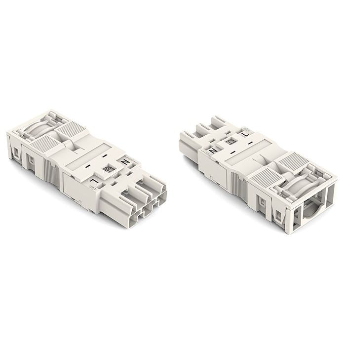 WAGO - Steckverbinder für steckbare Gebäudeinstallation Stecker 770-133 2x0,5-4mmq weiß − 25 Stück