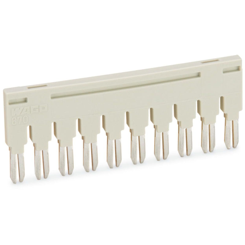 WAGO - Querverbinder/Brücker für Reihenklemme Kammbrücker 870-410 10-fach, lgr − 25 Stück
