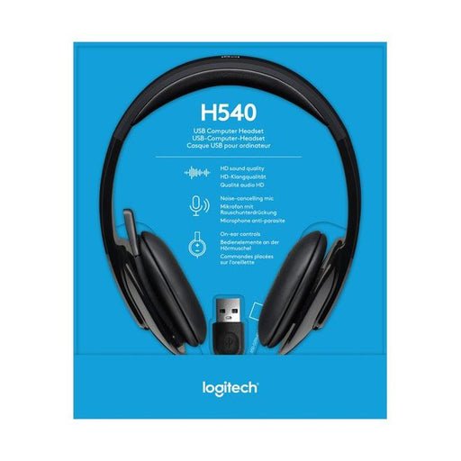 Logitech - Head-Set Headset Stereo H540 USB sw, Retail
