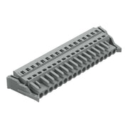 WAGO - Kabelsteckverbinder für Leiterplattensteckverbinder 1-Leiter-Federleiste 231-117/037-000 CAGECLAMP,2,5 mm²,gr − 10 Stück