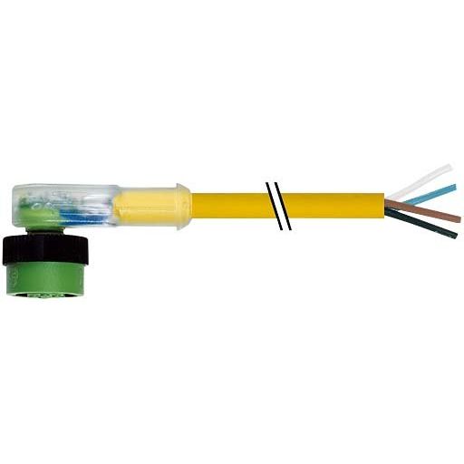 Murrelektronik - Rundsteckverbinder, feldkonfektionierbar (Industriesteckverbinder) Steckverbinder 7050-12421-0340300 MQ12 Bu gewinkelt