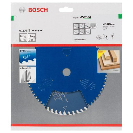 Bosch - Kreissägeblatt Expert for 2608644043 Wood H 184 x 30 Z56