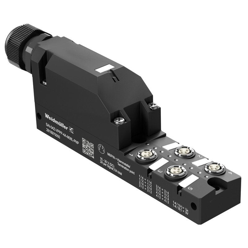 Weidmüller - Passiver Sensor-/Aktor-Verteiler (ohne Leitung) Sensor-/Aktor-Verteiler SAI04ZVPPP4AM08LPNP Komplett-Modul