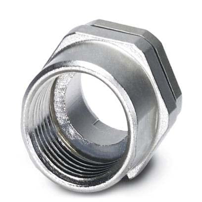 Phoenix Contact - Rundsteckverbinder, feldkonfektionierbar (Industriesteckverbinder) Gehäuseverschraubung SACC-DSIV-M12-NUT − 10 Stück