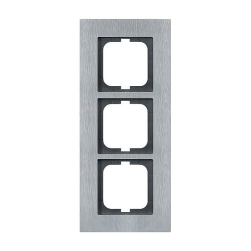 Busch-Jaeger - Abdeckrahmen Rahmen 3-fach 1723-860 edelstahl − 1 Stück by Busch-Jaeger

