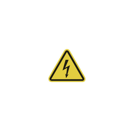 HellermannTyton - Warn-/Hinweisschild Warnschild 597-63200(VE100) Warnung v. elt. Spg