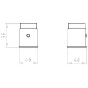 Kaiser - Zubehör/Ersatzteile für Dose/Gehäuse für Montage in der Wand/Decke Rohrkupplung 32mm 1261-32