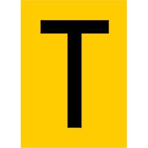 Jahn - Kennzeichnungsmaterial Zahlen+Buchstaben 06/018-T gelb − 10 Stück