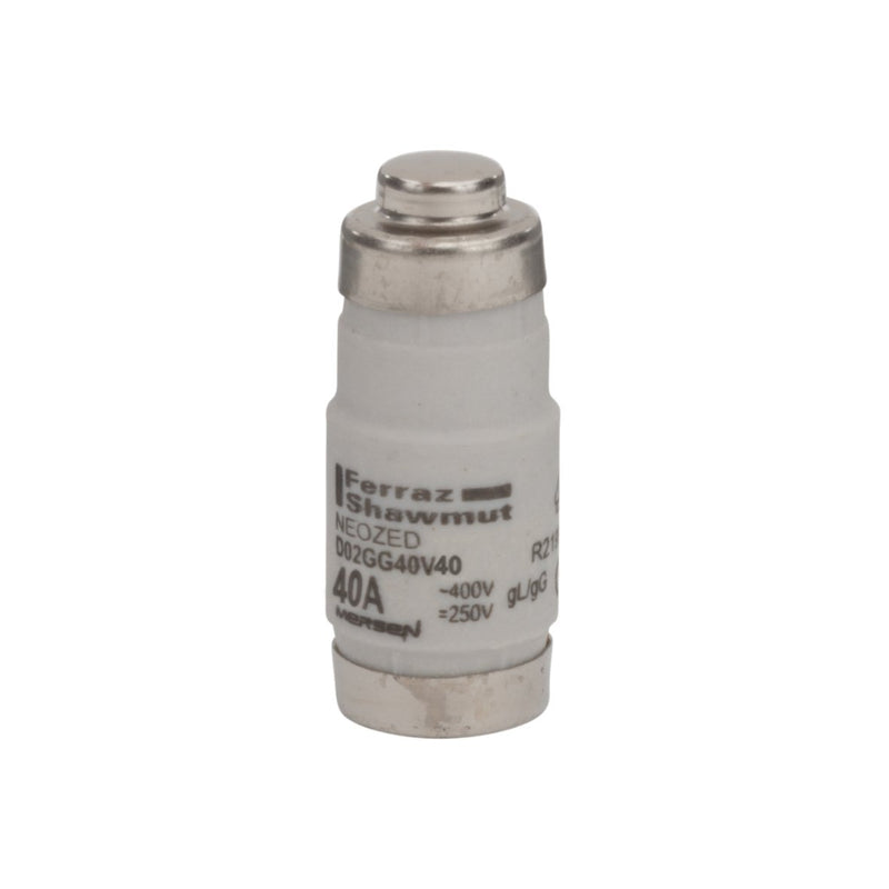 Mersen - D0-Sicherungseinsatz Sicherungseinsatz NEOZED D02GG40V40 gG D02 AC400V 40A sw − 10 Stück