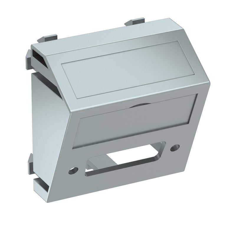 OBO Bettermann - Einsatz/Abdeckung für Kommunikationstechnik Multimediaträger DVI MTS-DV O AL1 45x45mm alu lackiert