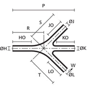 HellermannTyton - Aufteilkappe Flachprofilformteil 573H532-9 PO-X BK 5 schwarz − 5 Stück