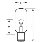 Radium Lampenwerk - Verkehrssignallampe Schiffs-Positionslampe SN-T65W2250C230/P28S