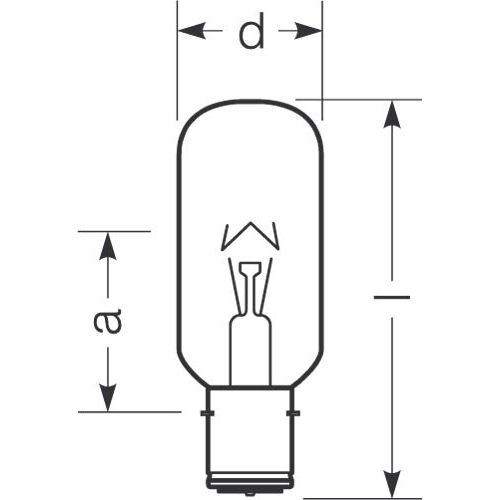 Radium Lampenwerk - Verkehrssignallampe Schiffs-Positionslampe SN-T65W2250C230/P28S