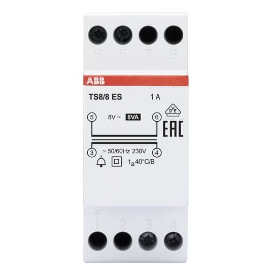 ABB Stotz S&J - Klingeltransformator TS 8/8 ES 8VA 8VAC Energy Sav