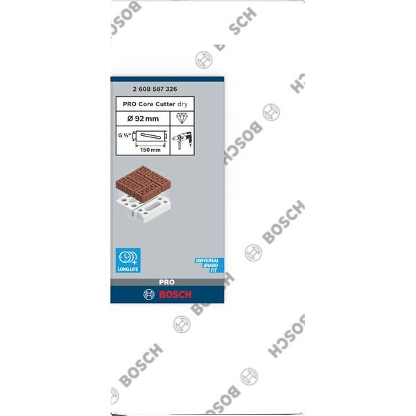 Bosch - Bohrkrone PRO Trockenbohrkrone, 92 x 2608587326 150 mm, G 1/2 Zoll