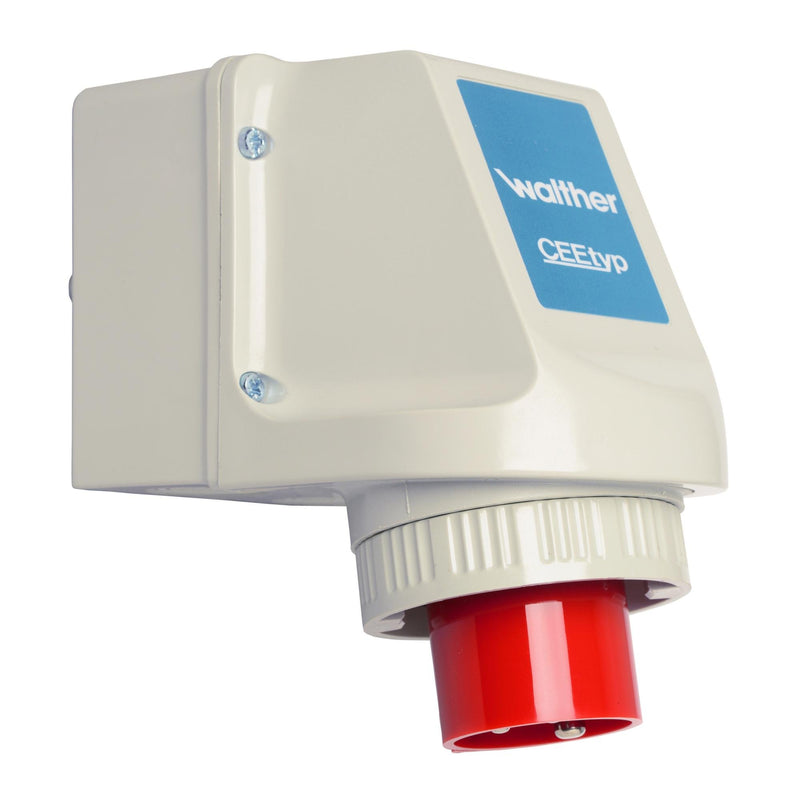 Walther Werke - CEE-Gerätestecker (IEC 60309) Wandgerätestecker 16A 618309 3P 400V 9h IP67