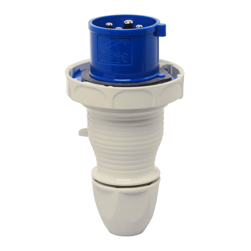 Walther Werke - CEE-Stecker (IEC 60309) Wasserdichter Stecker 239409SL 32A 4P 9h − 10 Stück
