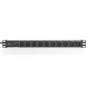 DIGITUS - Power distribution unit (PDU) DIGITUS Steckdosenleiste DN-95404 10fach IEC Alu 1HE
