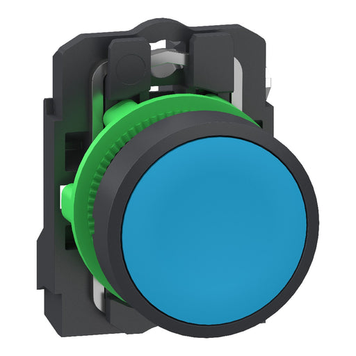 Schneider Electric - Drucktaster, Komplettgerät Drucktaster Bl XB5AA615 1S 22Mm Push In