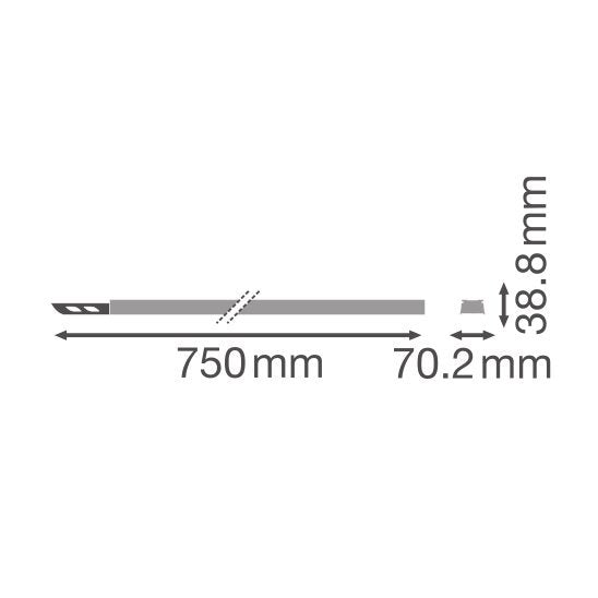 Ledvance - Tragschiene für Lichtbandsystem Tragschiene 8pol. TRUSYS#4099854193521 600m, ws