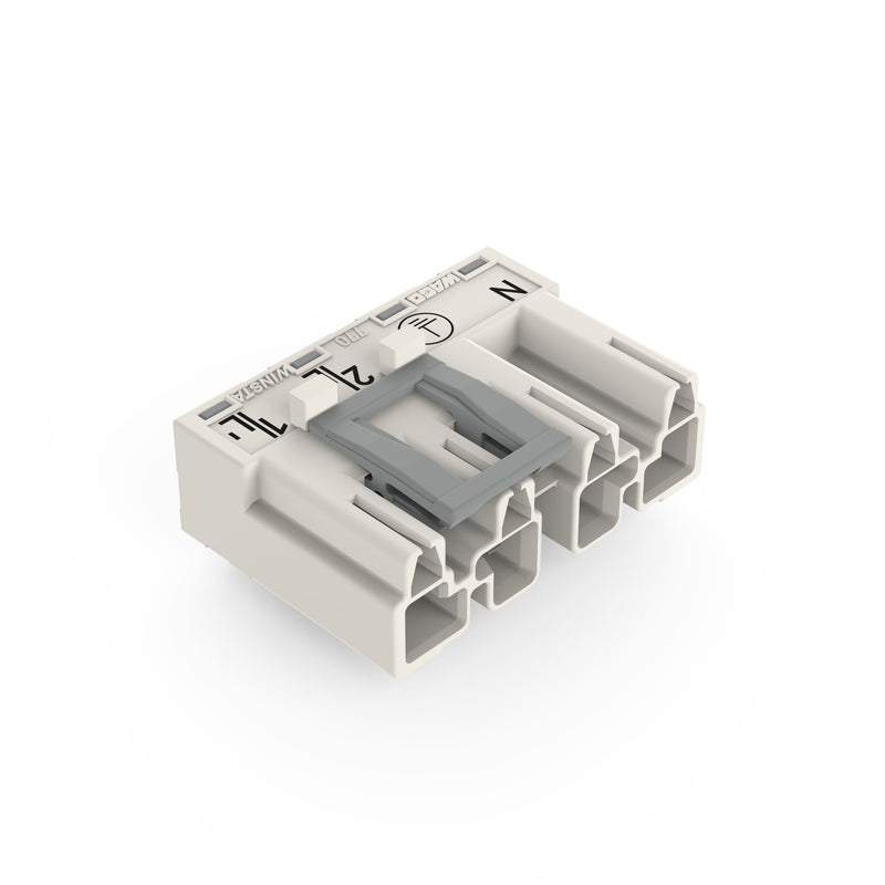 WAGO - Leiterplattensteckverbinder Stecker für Leiterplatten 770-834/011-000 4-polig,weiß − 50 Stück