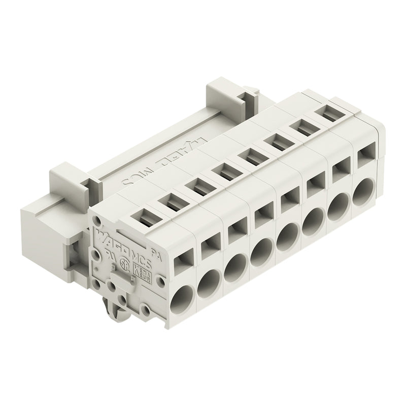 WAGO - Kabelsteckverbinder für Leiterplattensteckverbinder 1-Leiter-Stiftleiste 721-608/018-000 CAGECLAMP,2,5mm²,lgr − 50 Stück