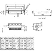 EFB-Elektronik - D-Sub-Steckverbinder D-Sub Lötstecker 28756.1 15pol. − 50 Stück