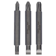 Bosch - Bit-Set Doppelklingenbit-Set, 2607001746 3-teilig S0,6x4,5