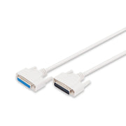 DIGITUS - PC-Kabel Verlängerungskabel D-SUB25 AK-610201-020-E Steckerbuchse 2m