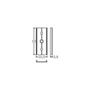 Brumberg Leuchten - Mechanisches Zubehör/Ersatzteile für Leuchten Verbindungsstück 53004000 inkl. Bohrung 4,5mm