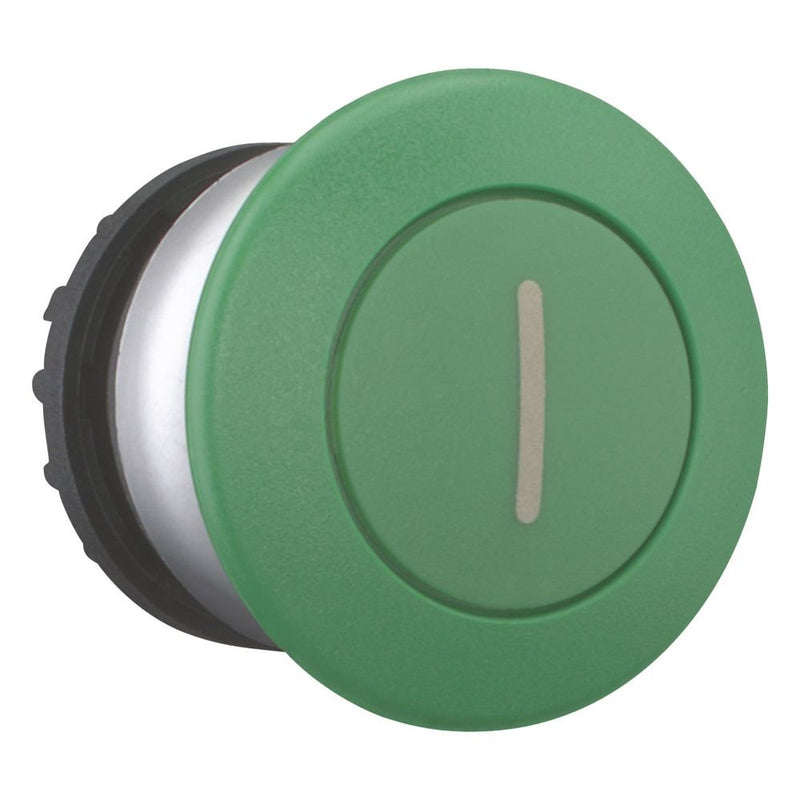 Eaton - Frontelement für Pilztaster Pilzdrucktaste M22-DP-G-X1 grün,beschriftet