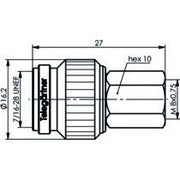 Telegärtner - Koax-Kupplung Adapter TNC-FME (M-M) 100023860 − 5 Stück