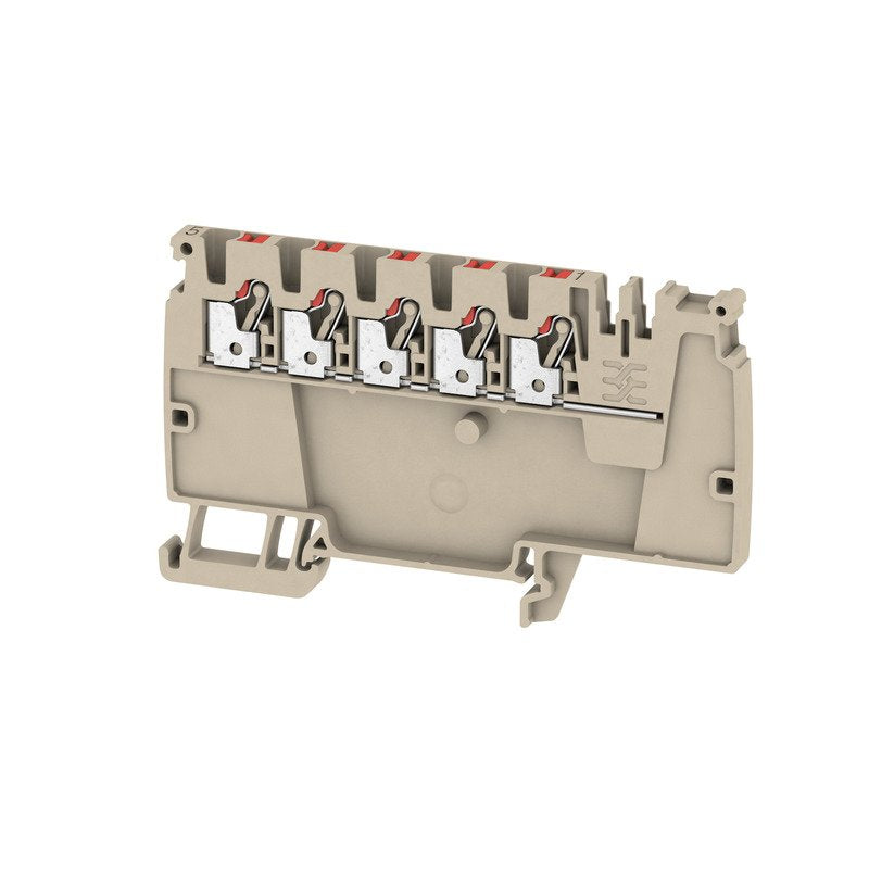 Weidmüller - Durchgangs-Reihenklemme Verteiler-Reihenklemmen AAP12 2.5 LI RD 2,5qmm, 24A − 50 Stück