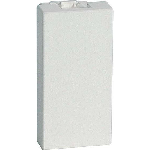 Peha - Einsatz/Abdeckung für Kommunikationstechnik Blindabdeckung alu D 677.70 EMS/22,5 für 1/2 Gerät 22,5mm