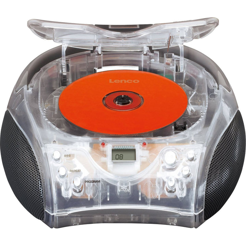 LENCO - Radio UKW-Radio m.CD SCD-24 transparent stereo,transparent