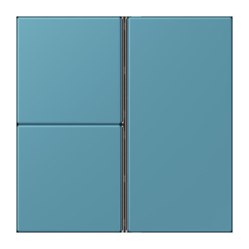 Jung - Abdeckung/Bedienelement für Installationsschalterprogramme Tastensatz 3fach LC 403 TSA 212 ceruleen vif